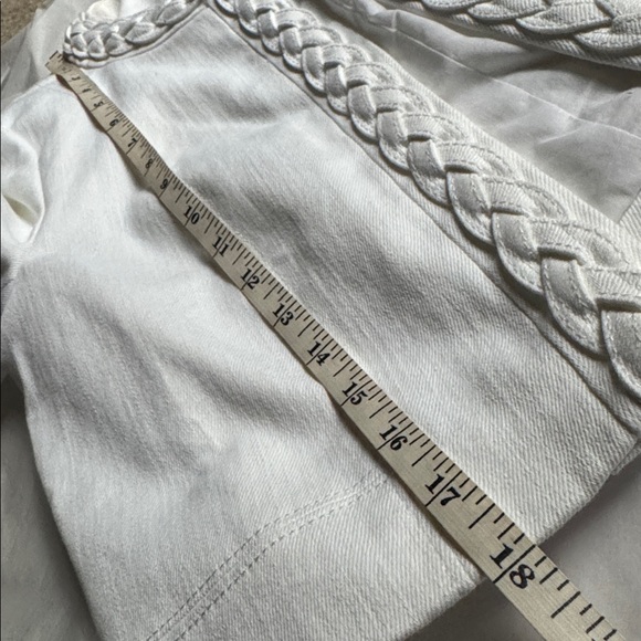 🆕 Cinq à Sept Ayala Braided Stretch Denim Crop Jacket - Picture 16 of 17